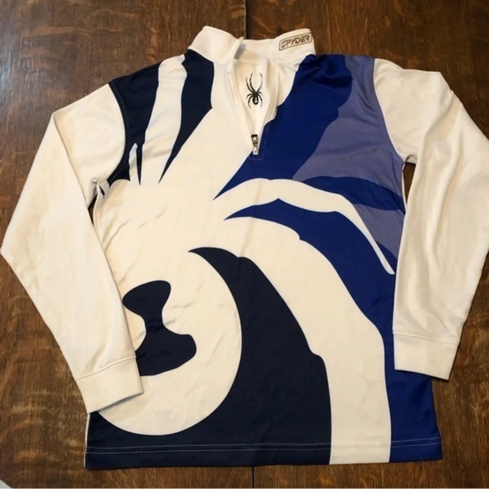 Spyder youth 1/4 zip vintage performance shirt-youth size 16.